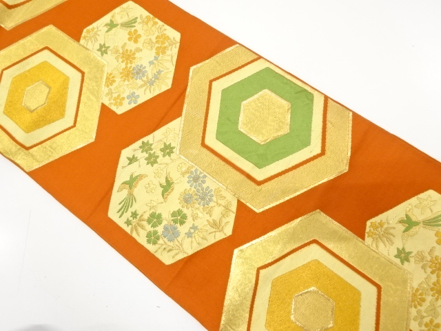 JAPANESE KIMONO / ANTIQUE KIMONO / SILK / WOVEN KIKKO PATTERN